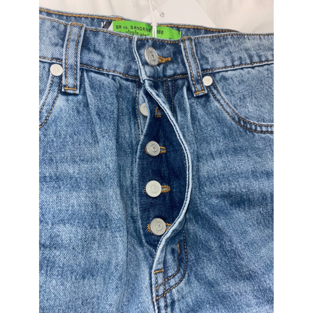 SR vs. Sandrine Rose Women's Size 24 Light Wash‎ Denim Jeans Button Fly